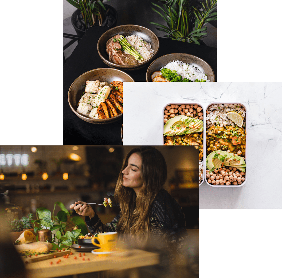Woman Enjoying Meals From OMINFOOD SITE